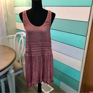 Free People On The RoadSize S  Tunic Mini Dress Sleeveless